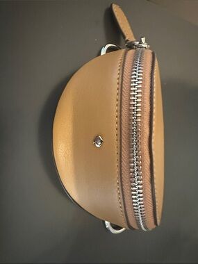 Kate Spade New York Tan Half-Moon Leather Coin Pouch
